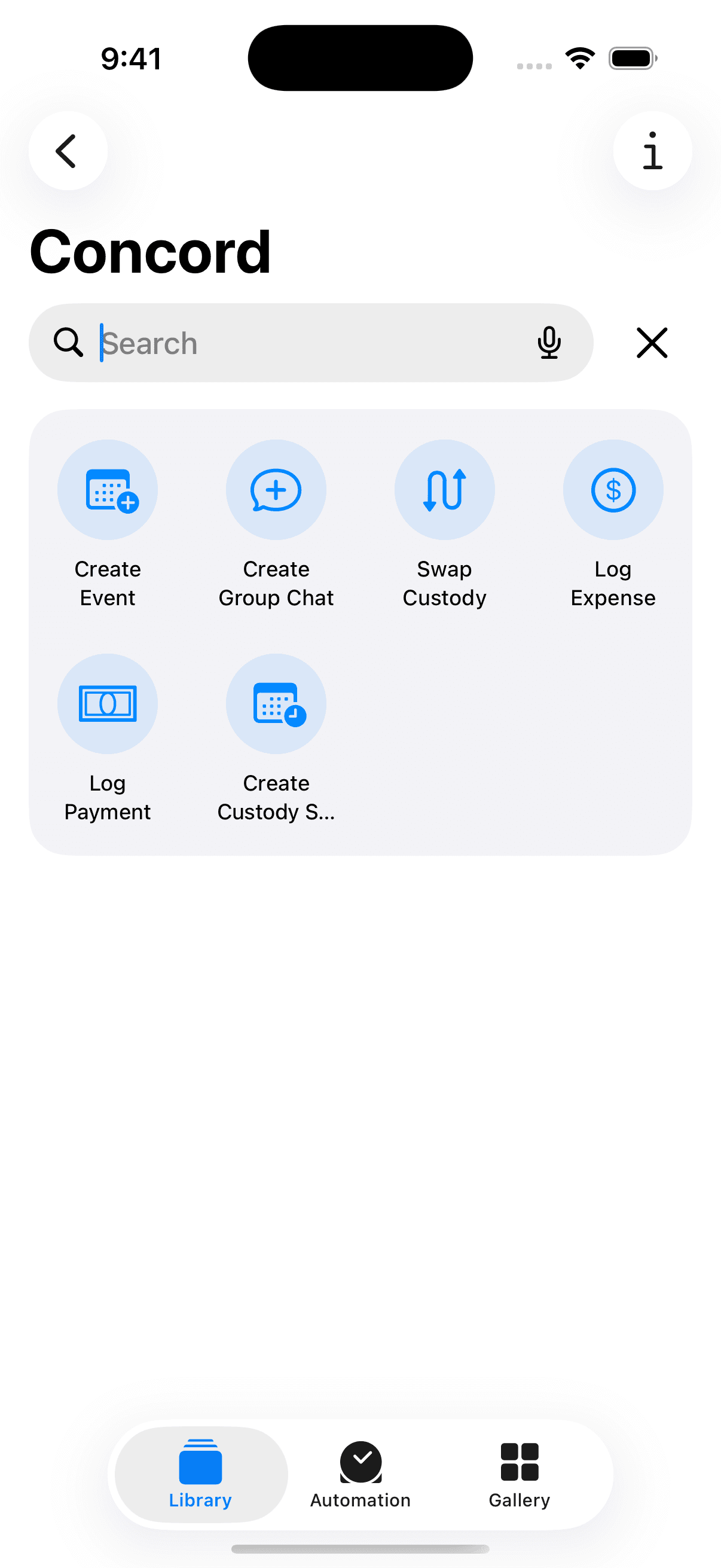 Shortcuts screenshot
