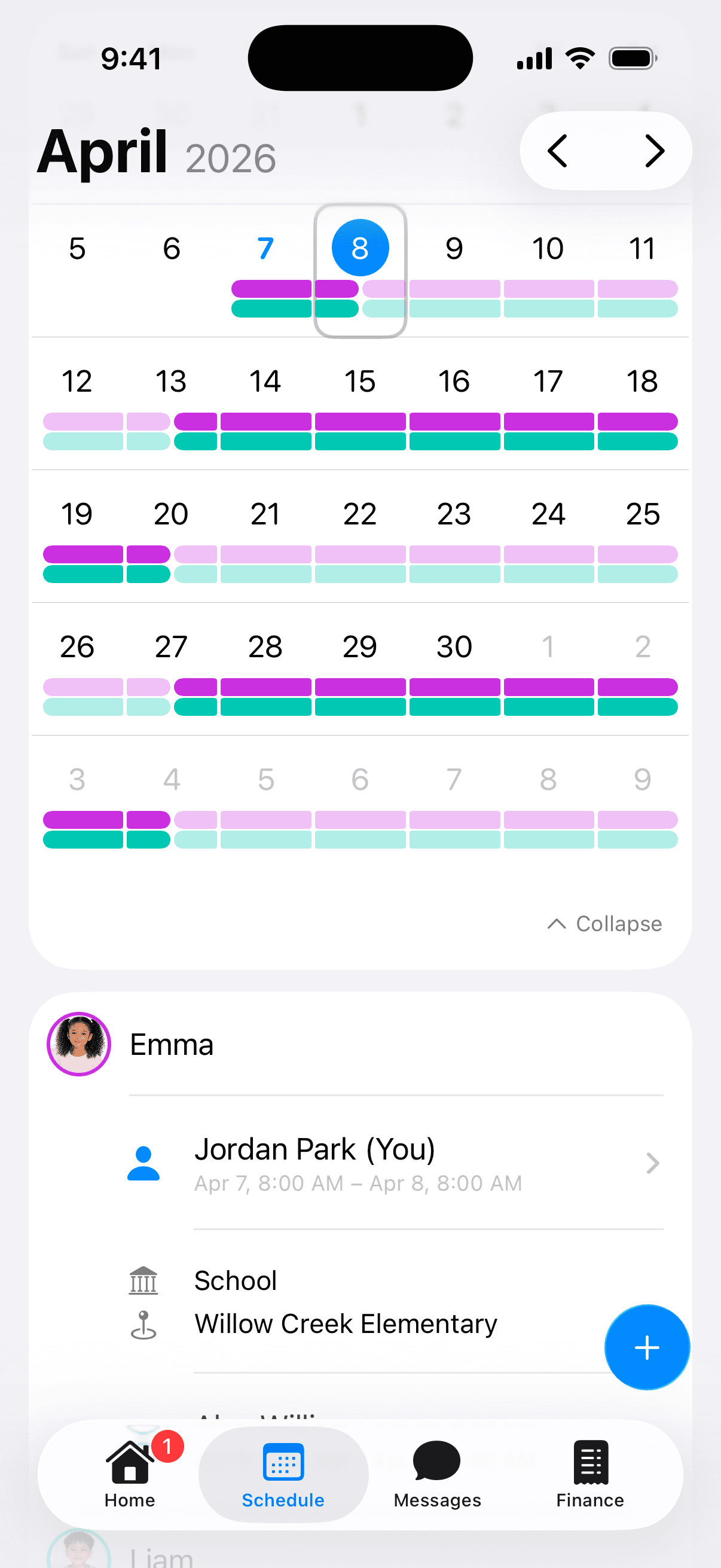 Calendar screenshot
